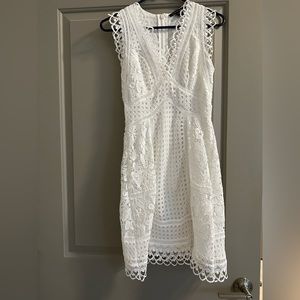 French connection summer cage white dress